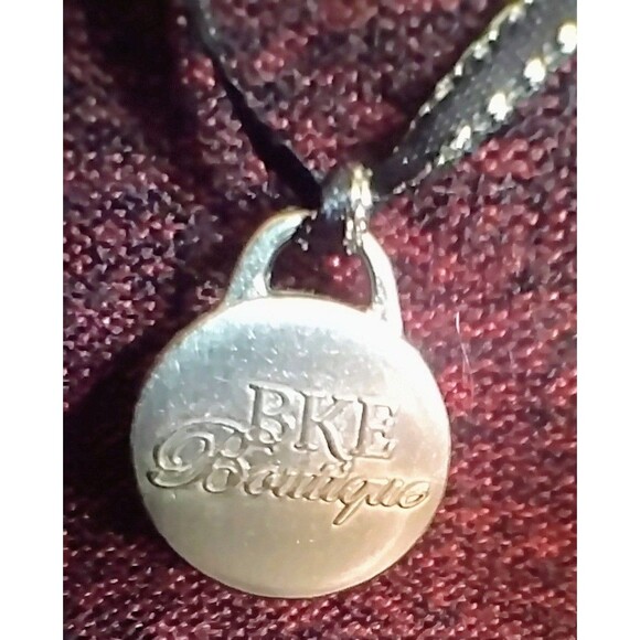 Women's BKE Boutique Layered Look Abstract Print & Burgundy Knit Blouse Top Sz L - Picture 3 of 5